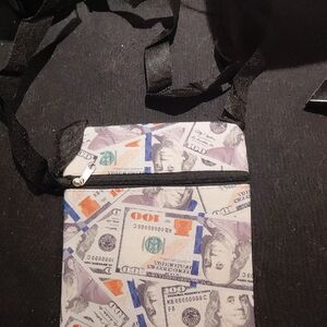 Small Money Print Crossbody Bag